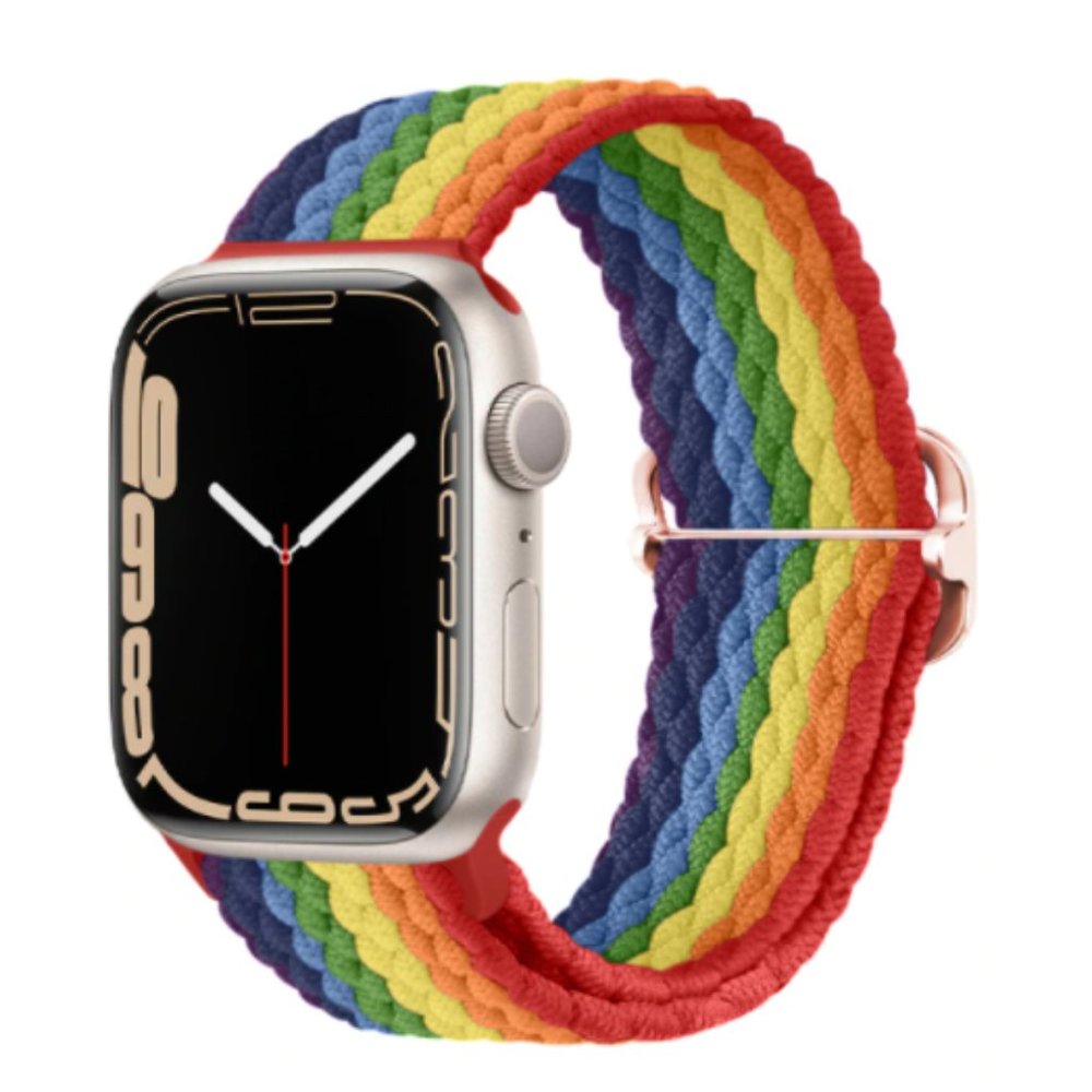 NEW Adjustable Braided Solo Loop For Apple Watch RB - Picture 1 of 5